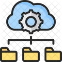 Cloud Storage Cloud Server Data Management Icon