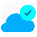 Cloud Connected Checked Cloud Approved Cloud Icon