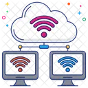 Cloud Wifi Cloud Hosting Cloud Connected Device Icon