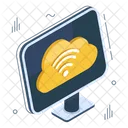 Cloud Wifi Cloud Hosting Cloud Connected Device Icon