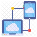 Cloud Wifi Cloud Hosting Cloud Connected Devices Icon
