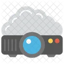 Cloud Connected Projector Digital Icon