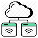 Cloud Wifi Cloud Hosting Cloud Connected Websites Icon