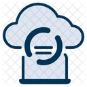 Network Connecting Cloud Server Icon