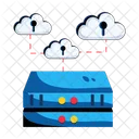 Cloud Connection Cloud Server Cloud Hosting Icône