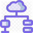 Cloud Network Computer Icon