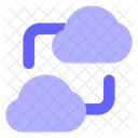 Cloud Connection Cloud To Cloud Connection Cloud Sharing Icon