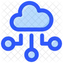 Internet Technology Cloud Connection Cloud Sharing Icon