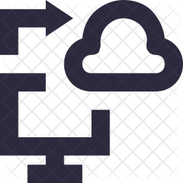 Cloud Connection Icon - Download in Line Style