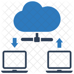 Cloud Connection Icon - Download in Flat Style