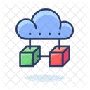 Cloud Connection Cloud Cryptocurrency Connection Icon