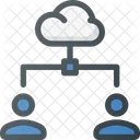 Cloud Action Document Icon