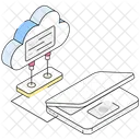 Cloud Connection Laptop Cloud Service Icon