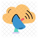 Cloud Connection Cloud Satellite Parabolic Dish Icon