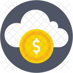 Cloud cost  Icon