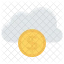 Cloud Dollar Server Icon