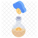 Cloud Money Science Money Research Money Experiment Icon