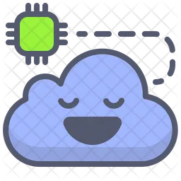 Cloud cpu  Icon