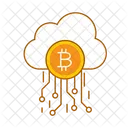 Cloud Crypto Cloud Bitcoin Cryptocurrency Icon