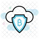 Cryptocurrency Security Bitcoin Security Cloud Cryptocurrency Icon