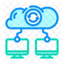 Data Synchronization Cloud Icon
