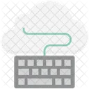 Cloud Data Keyboard Cloud Monitoring Icon