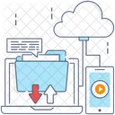 Cloud Computing Cloud Data Cloud Services Icon