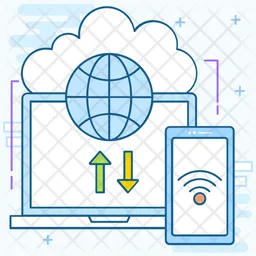 Cloud Data  Icon