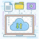 Cloud Data Cloud Upload Cloud Download Icon