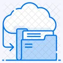 Cloud Data Cloud Document Cloud Folder Icon