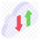 Cloud Data Cloud Uploading Cloud Downloading Icon