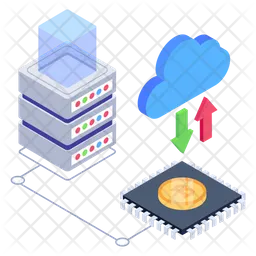 Cloud Data  Icon