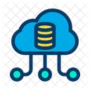 Cloud Database Online Storage Icon