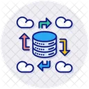 Cloud Data Cloud Infrastructure Icon