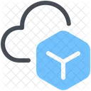 Cryptocurrency Cloud Icon