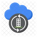 Cloud Data Big Data Database Icon