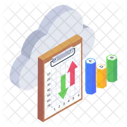 Cloud Data Analytics  Icon