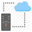 Centre de données cloud  Icône