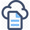 Cloud Data Document  Icon