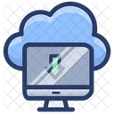 Cloud Data Download Cloud Computing Cloud Hosting Icon