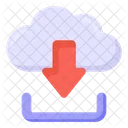 Cloud Data Download  Icon