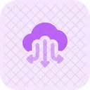 Cloud Data Download Two  Icon