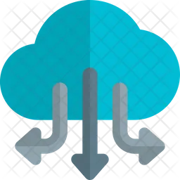 Cloud Data Download Two  Icon