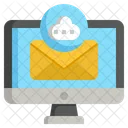 Cloud Data Email  Icon