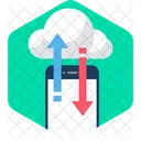 Cloud data fetch  Icon