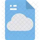 Cloud Data File  Icon