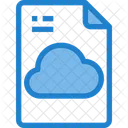 Cloud Data File  Icon