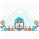 Cloud Data Governance Data Analytics Cloud Infographic Icon