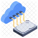 Cloud Data Hosting  Icon