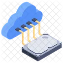 Cloud Data Hosting Cloud Computing Cloud Technology Icon